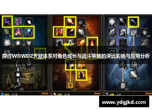探讨WOWDZ天赋体系对角色成长与战斗策略的深远影响与应用分析